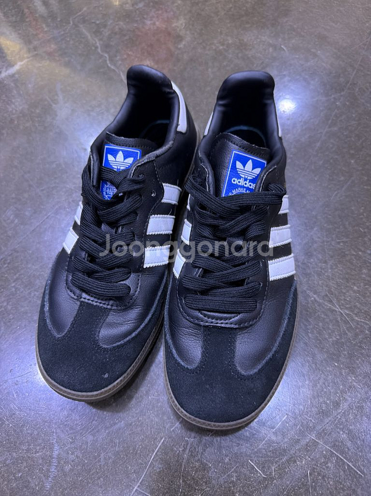 아디다스 OG 삼바 스니커즈 블랙 화이트 검 240--1
