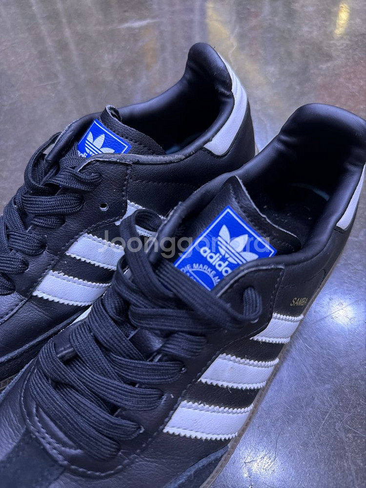아디다스 OG 삼바 스니커즈 블랙 화이트 검 240--3