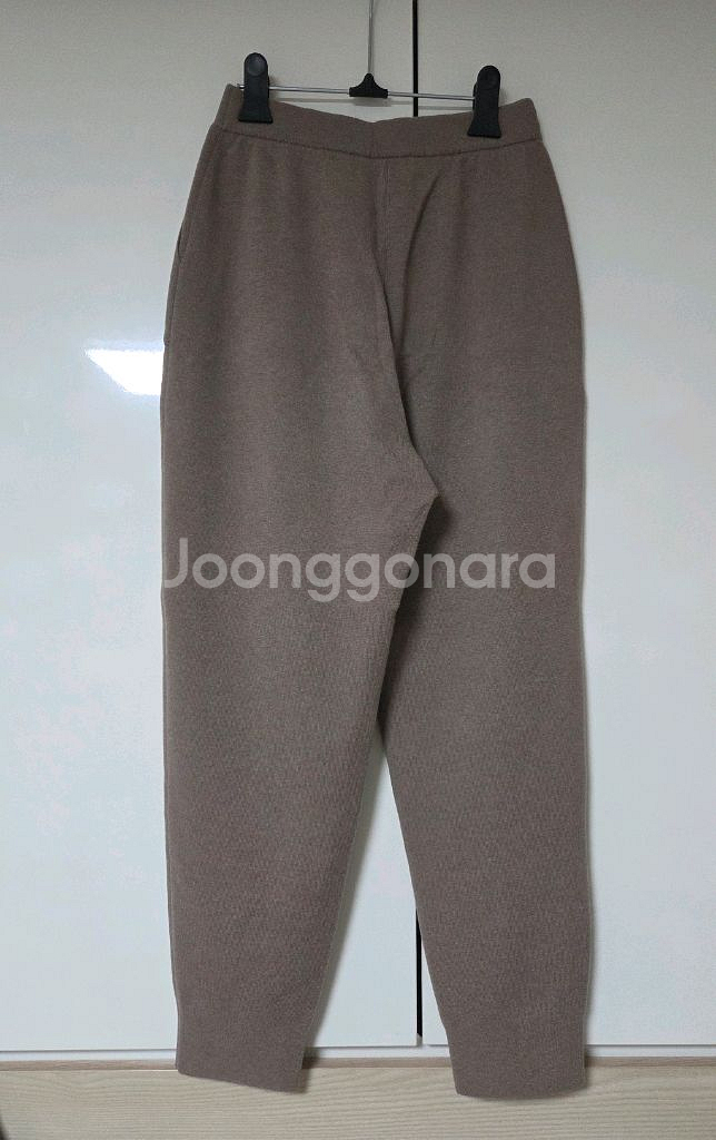 타임 밴딩 니트 팬츠 브라운슈가 랑방 마인 더캐시미어--4