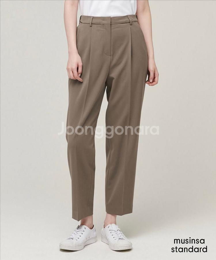 무신사 베기 테이퍼드 히든 밴딩 슬랙스 26--0