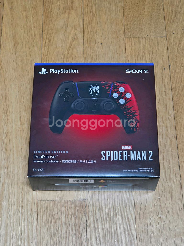 PS5 스파이더맨 한정판 듀얼센스 미사용--0