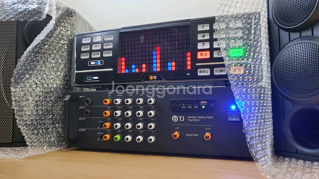 BM8 스피커 + TJ 노래방세트--2
