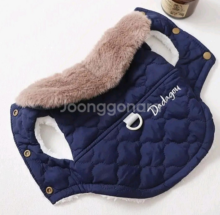 XL 5 - 6.5kg 강아지옷 누빙패딩퍼조끼--1