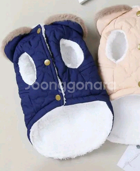 XL 5 - 6.5kg 강아지옷 누빙패딩퍼조끼--0