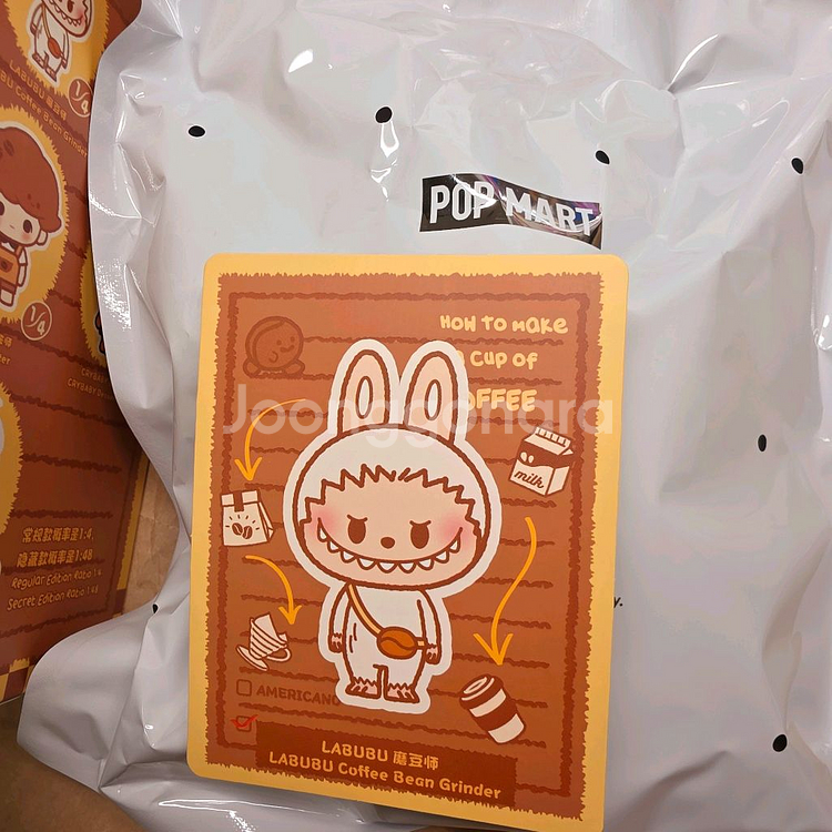 정품) 팝마트 팝빈 커피공장 커피팩토리 인형 키링 미개봉. *** 라부부입니다 (교환X /--1