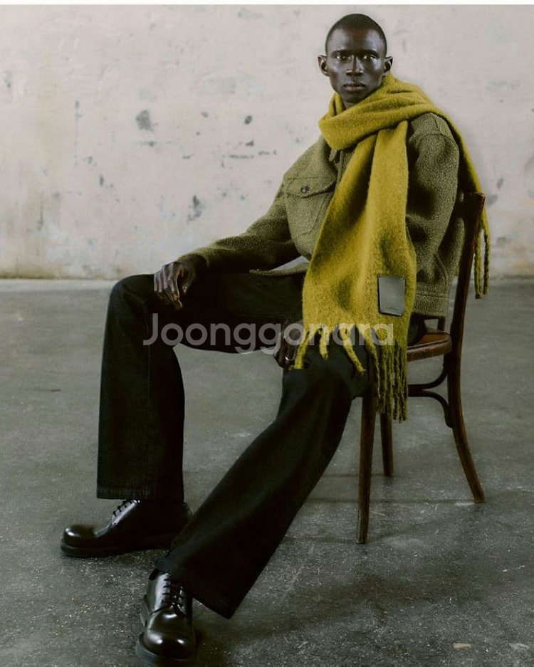 자라 부클레 텍스처 트러커 자켓 올리브 L--1