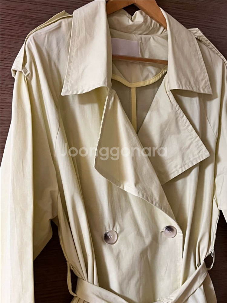 옐로우 트렌치 자켓--1