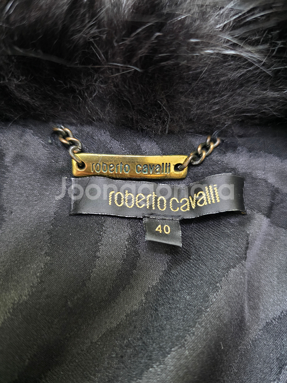 이태리 로베르토 까발리 폭스퍼 가죽 자켓 40사이즈--7
