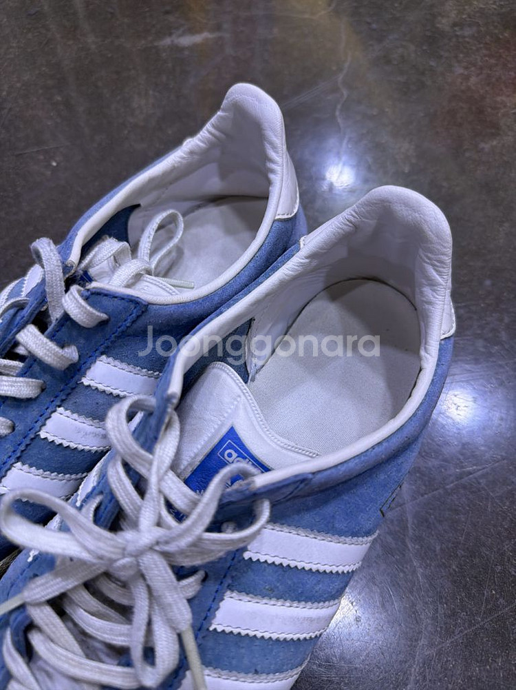 아디다스 가젤 스웨이드 스니커즈 블루스카이 235--4