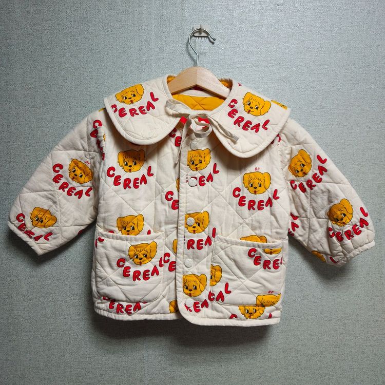 베베드피노 시리얼 니트 퀄팅자켓 넥카라 레깅스 세트 100-110--1