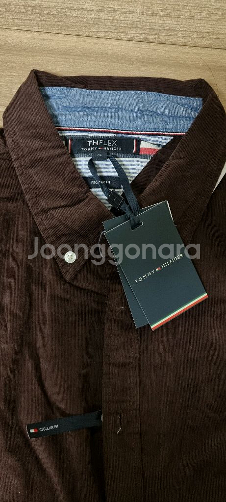 (새제품) 타미힐피거 코듀로이 남성 셔츠 xl--3