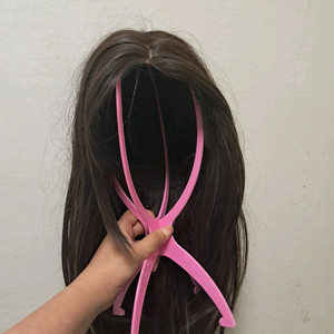 통가발 2개 (흑갈색, 브라운) 일괄