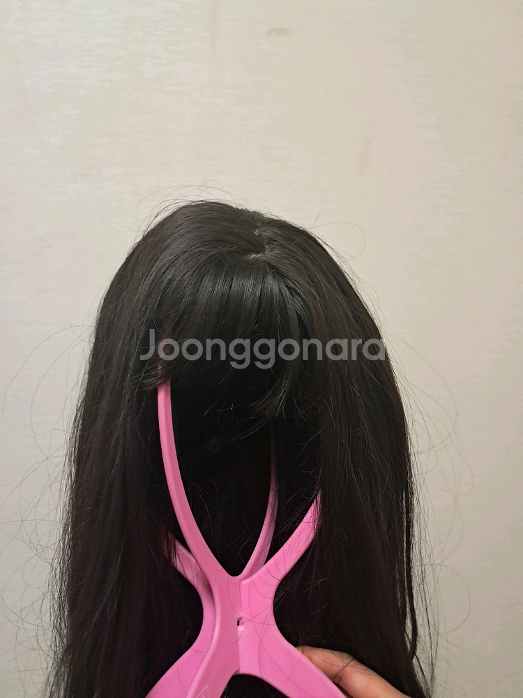 통가발 2개 (흑갈색, 브라운) 일괄--1