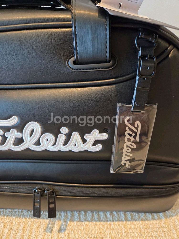 국내당일발송 타이틀리스트 골프백 보스턴백 블랙 말본--1