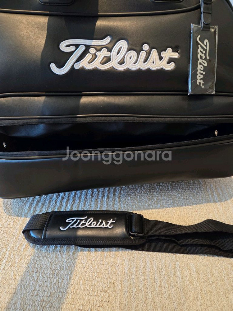 국내당일발송 타이틀리스트 골프백 보스턴백 블랙 말본--2