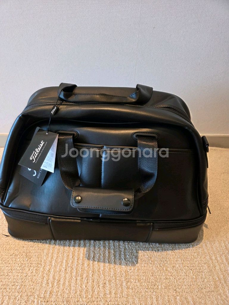 국내당일발송 타이틀리스트 골프백 보스턴백 블랙 말본--5