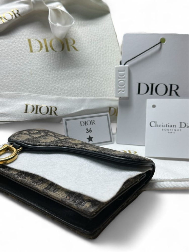 [급처 / 풀구성] 디올 오블리크 새들 플랩 여성 카드지갑 이미지