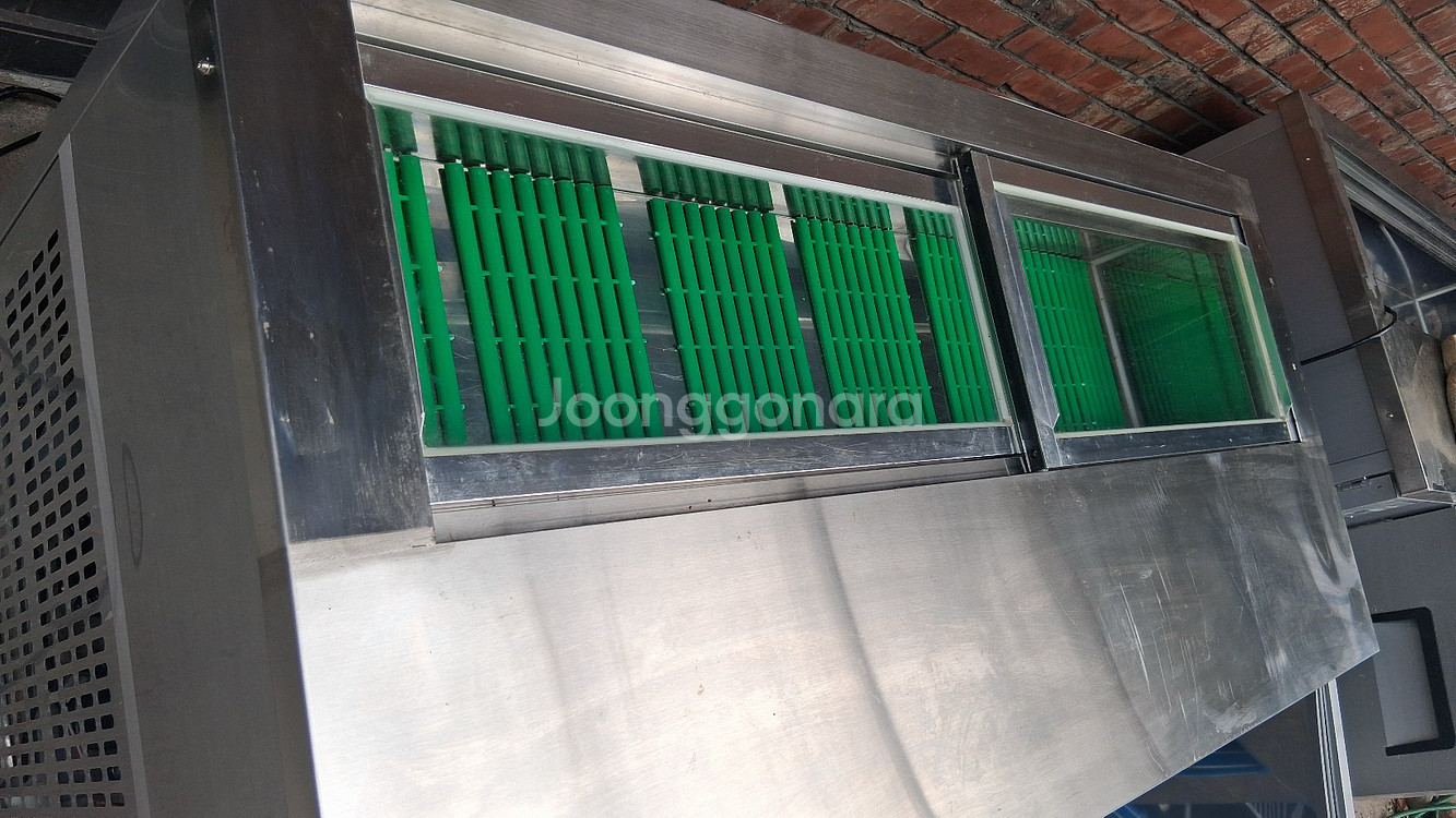 냉장 쇼케이스 추가 된 업소용 테이블 냉장고 1500--2