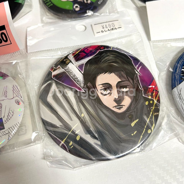 주술회전 토게 유타 캔뱃지--1