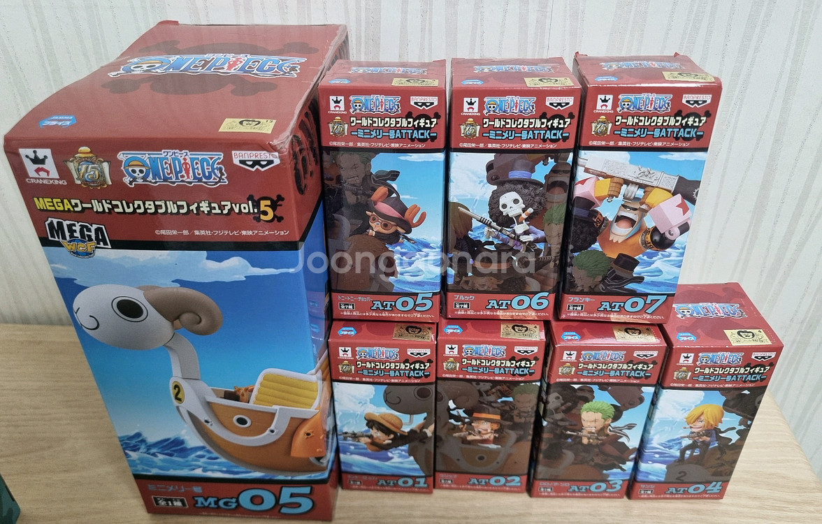 원피스 월콜 월드콜렉터블 어택 메리호 풀세트 풀셋 피규어--0