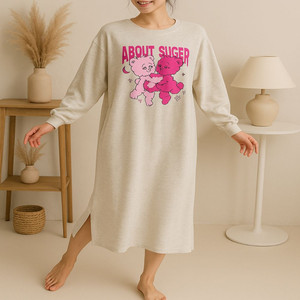 루즈핏 빅사이즈 롱원피스 임산부 홈웨어 데일리 원피스(2color)