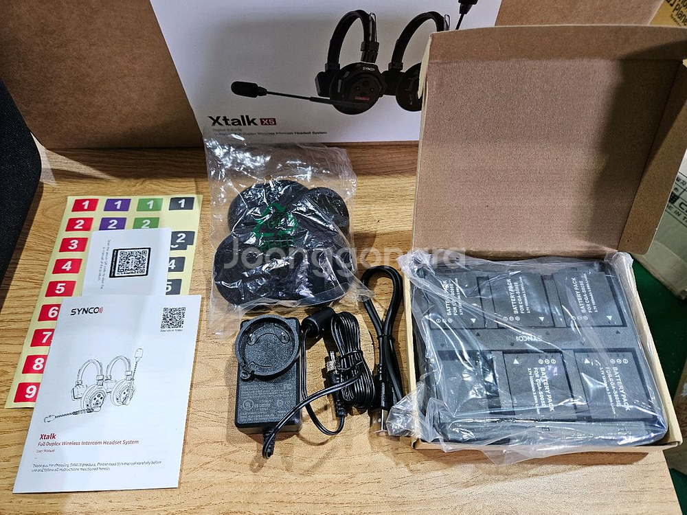 싱코 Xtalk X5 무선 인터컴 해드셋 게이밍 5인--3
