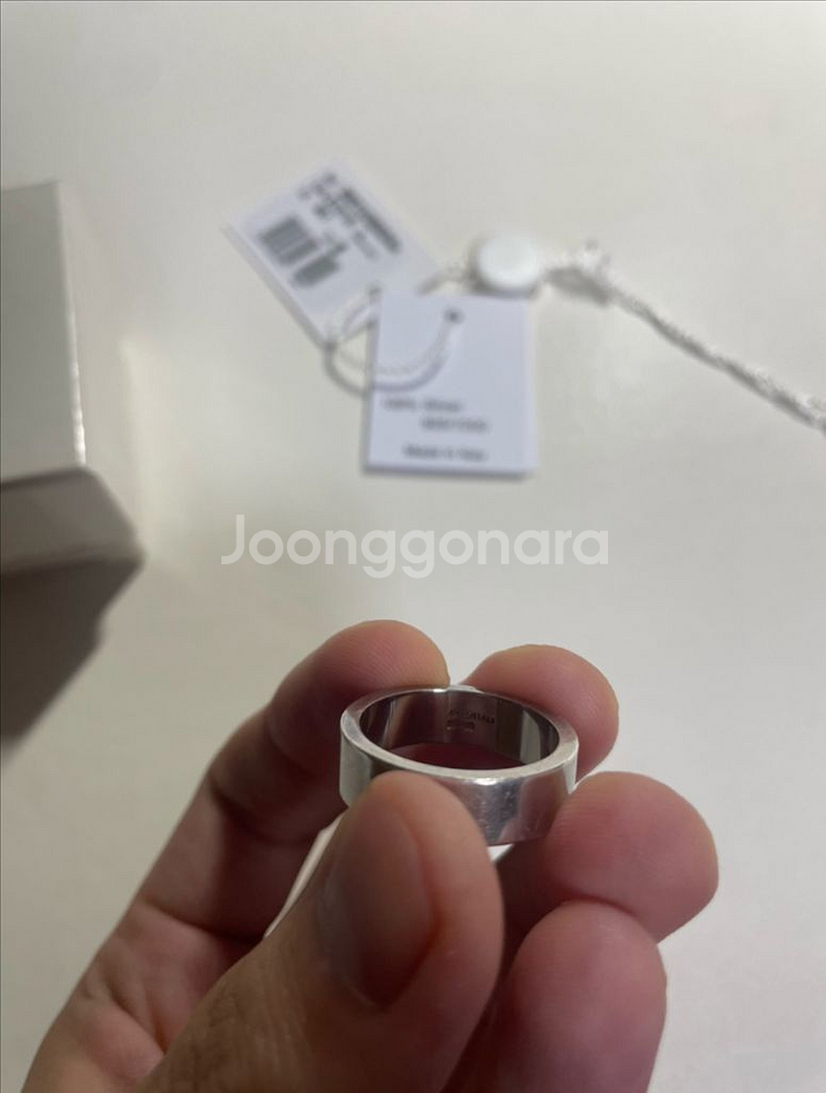 메종 마르지엘라 넘버링 실버 반지--2