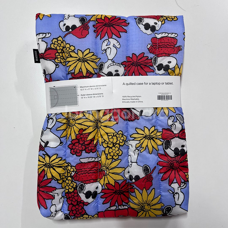 바쿠 스누피 노트북파우치 랩탑슬리브 13-14인치용--1