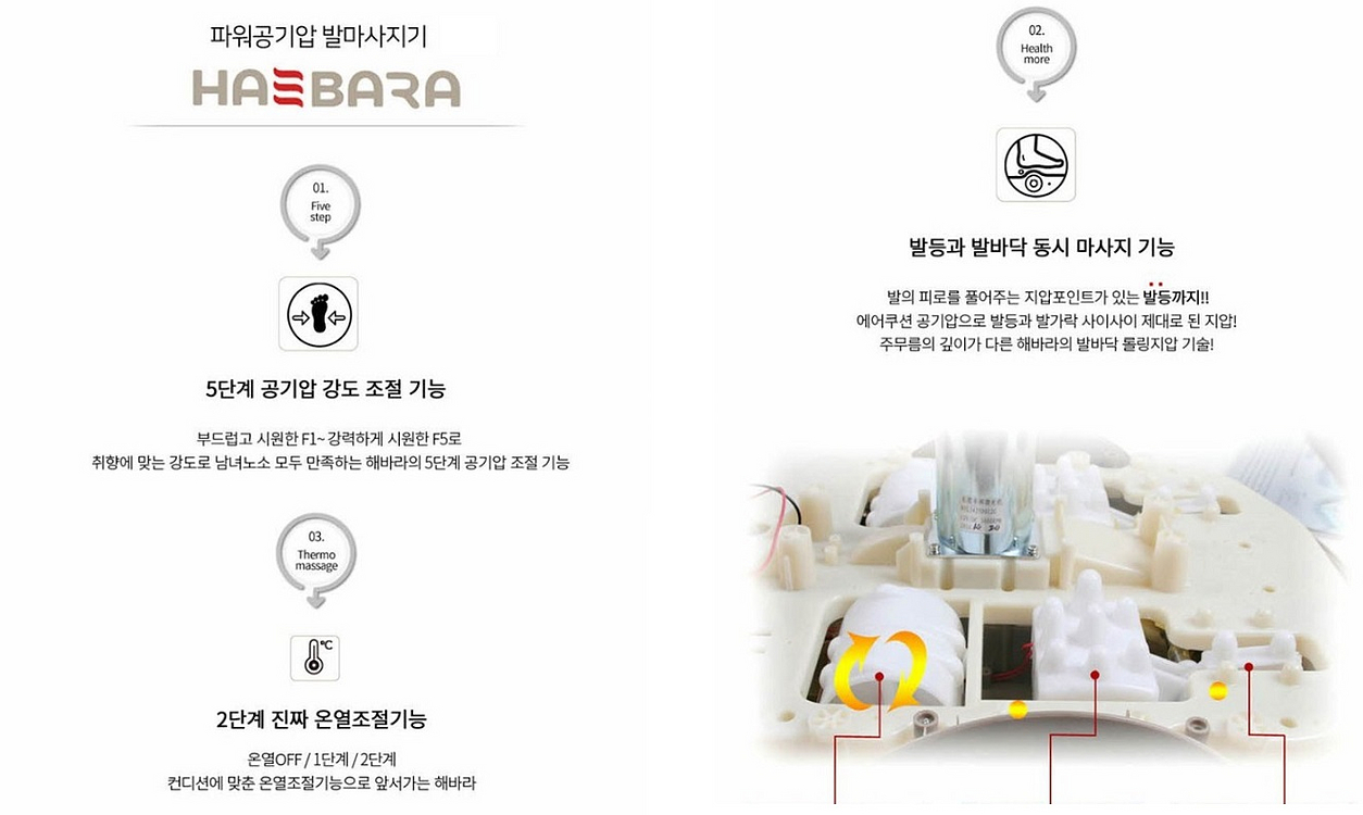 해바라 발 안마기 마사지기 CWI-MA-FOOT7--5