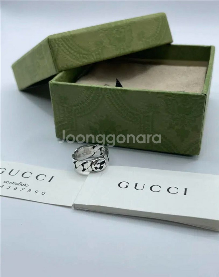 구찌 반지 10호 인터로킹 G 링 678656--0