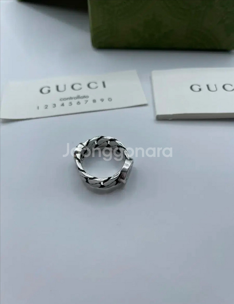 구찌 반지 10호 인터로킹 G 링 678656--3