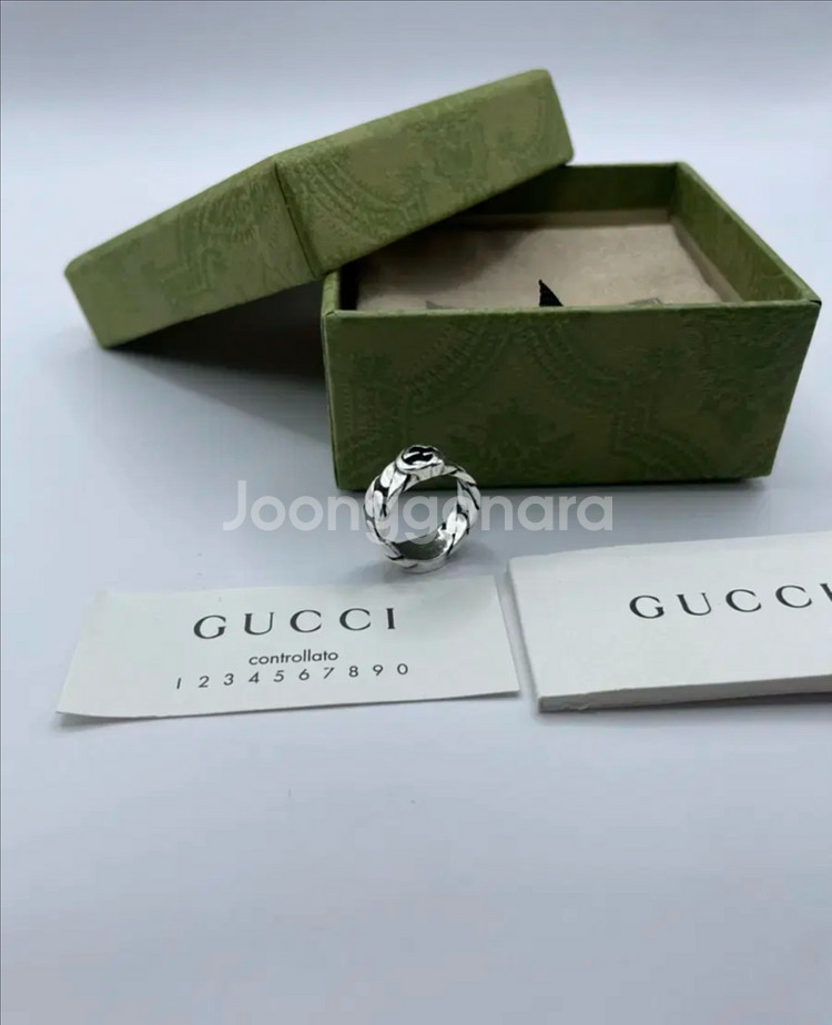 구찌 반지 10호 인터로킹 G 링 678656--1