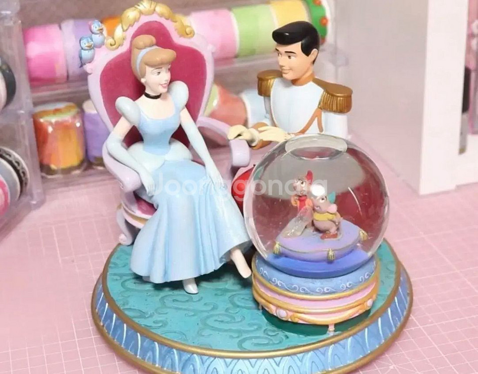 디즈니 신데렐라 오르골 피규어--0