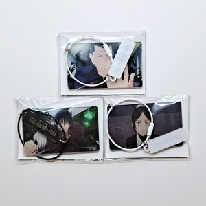 주술회전 회옥옥절 게토스구루+후시구로토우지+쿠로이 스틸 아크릴 키링 일괄 판매