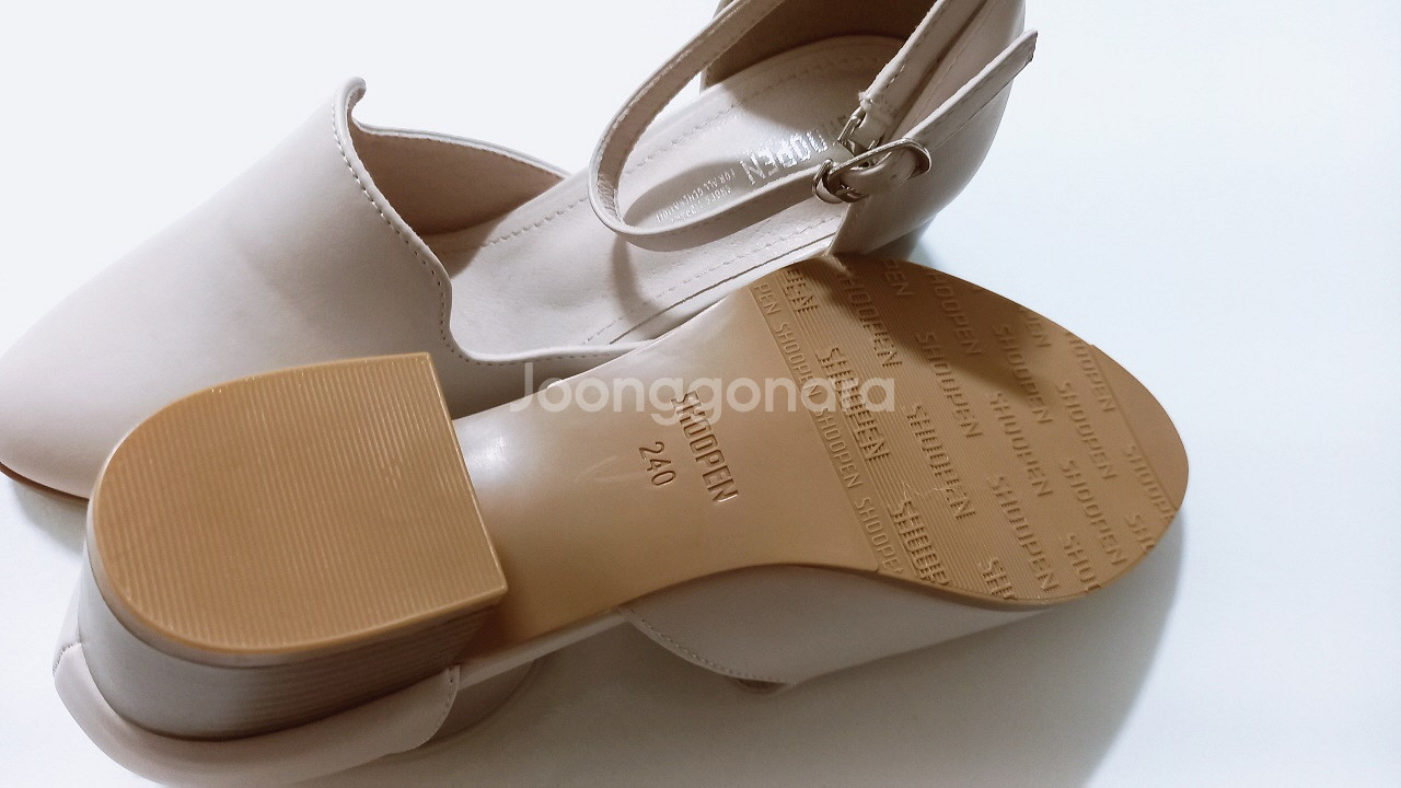 여성 단화 구두 슬링백 플랫슈즈 240--3