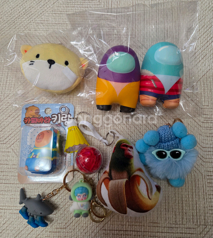 귀여운 인형키링 스퀴시 장난감 새상품 일괄판매--0