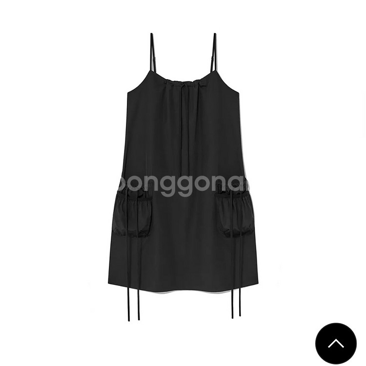 KIJUN 셔링 포켓 미니 원피스 블랙--2