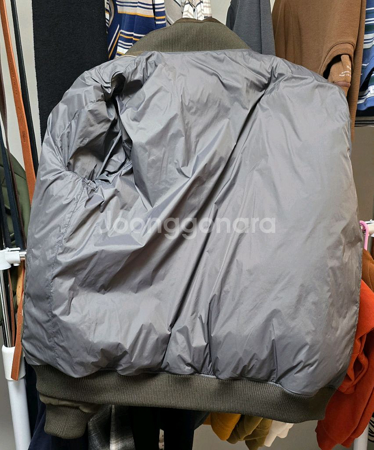 빈폴 스웨이드 가죽 구스다운 아우터 브라운 판매해요.--11