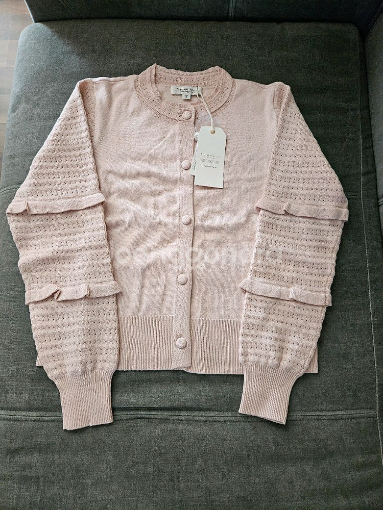 써스데이아일랜드 소매 프릴 가디건 판매해요--0