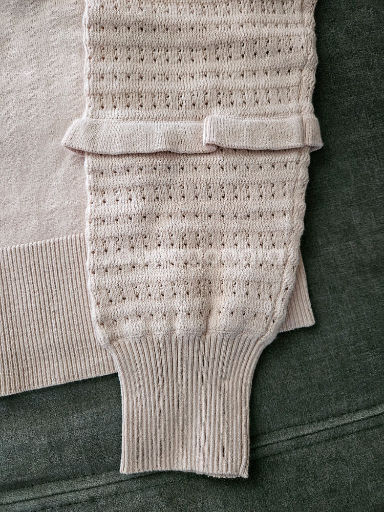 써스데이아일랜드 소매 프릴 가디건 판매해요--4