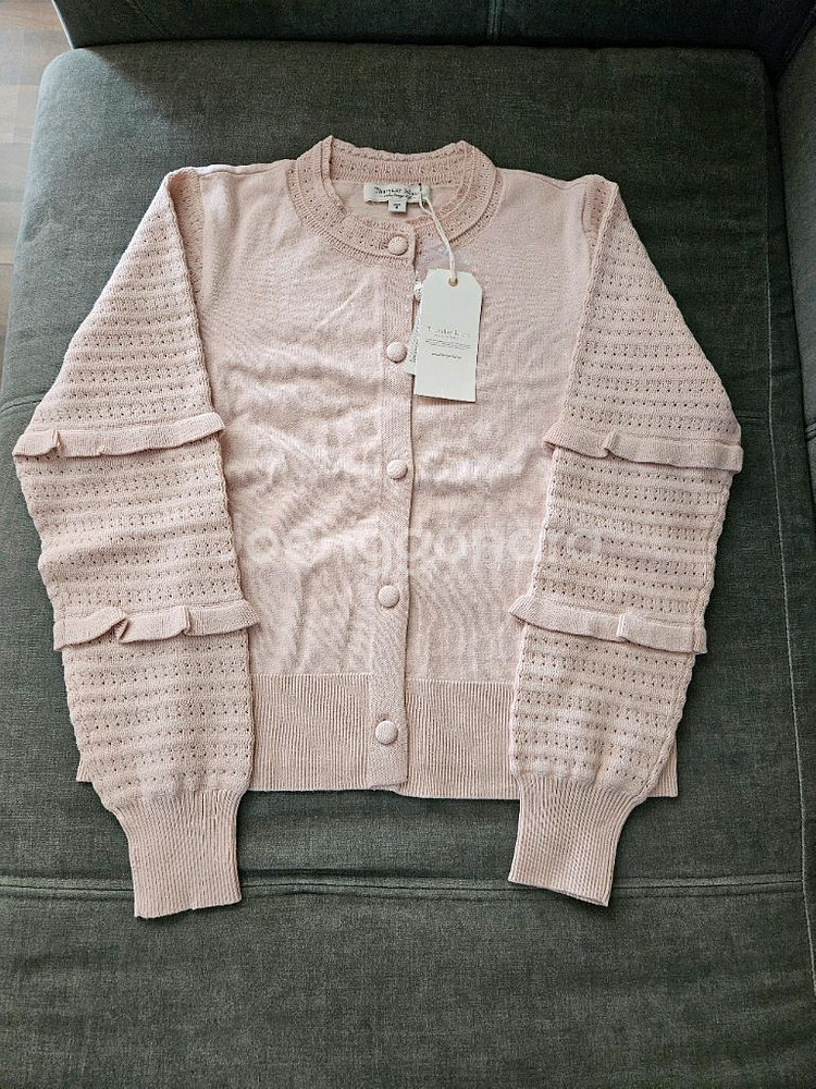 써스데이아일랜드 소매 프릴 가디건 판매해요--10