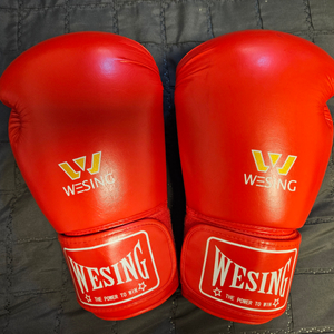 위싱 14온스 레드 WBC 복싱 글러브