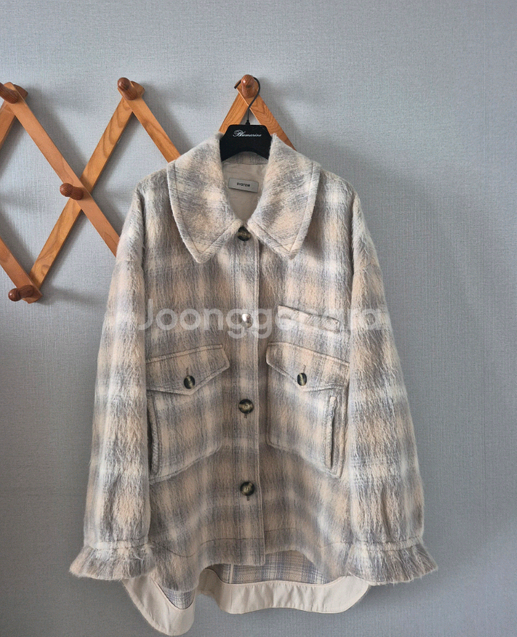 체크 셔츠 점퍼(코트)--2