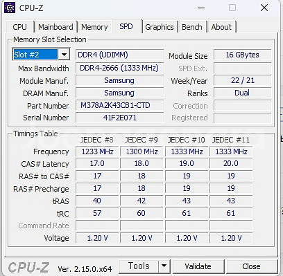 삼성 램 DDR4 16GB X 2개 세트--2