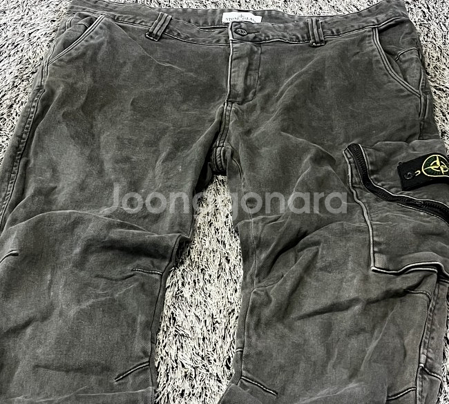 스톤아일랜드 카고바지 카고팬츠 36인치--1