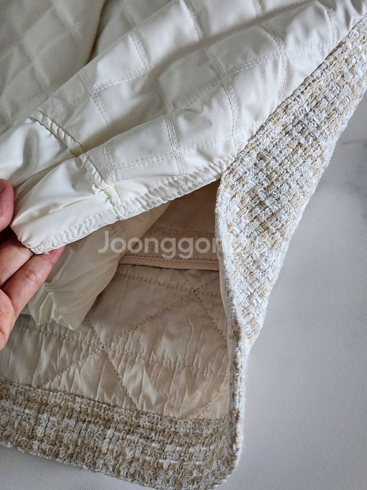 (새상품)system시스템 레더 베스트+티셔츠 세트--7