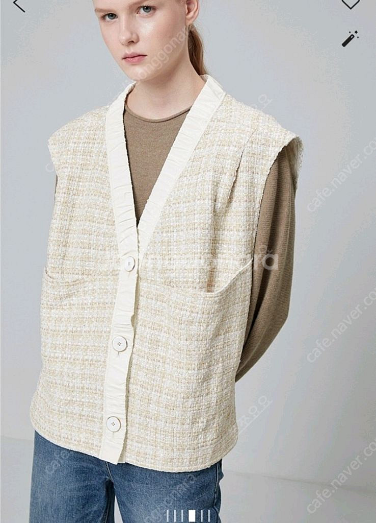 (새상품)system시스템 레더 베스트+티셔츠 세트--1