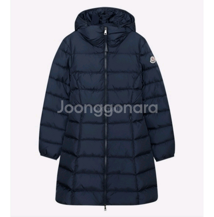 몽클레어 기에 로고패치 여성 롱패딩--0