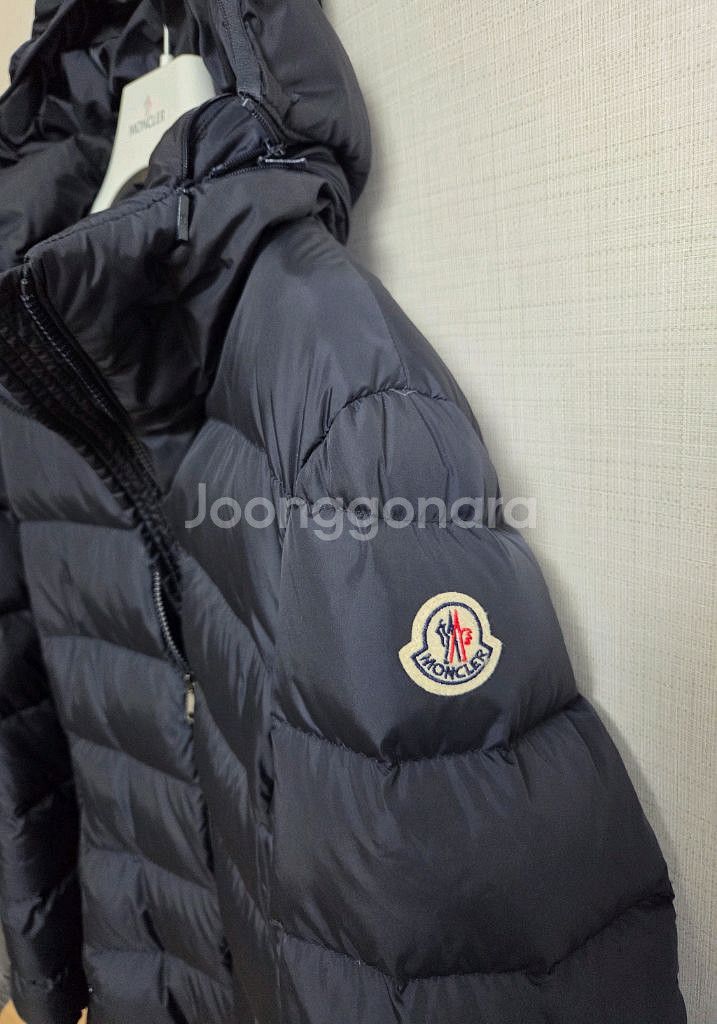 몽클레어 기에 로고패치 여성 롱패딩--7