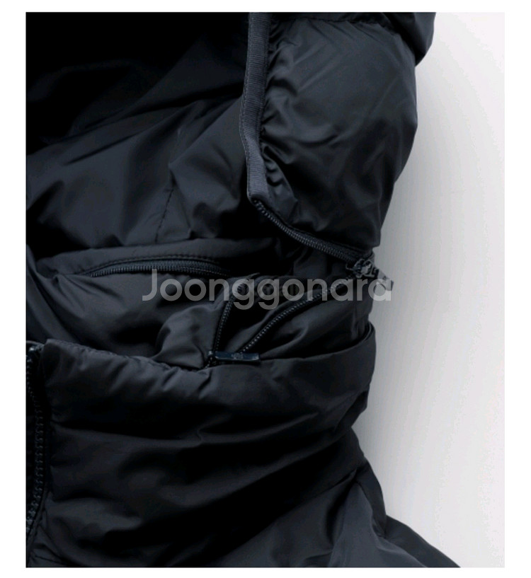 몽클레어 기에 로고패치 여성 롱패딩--2